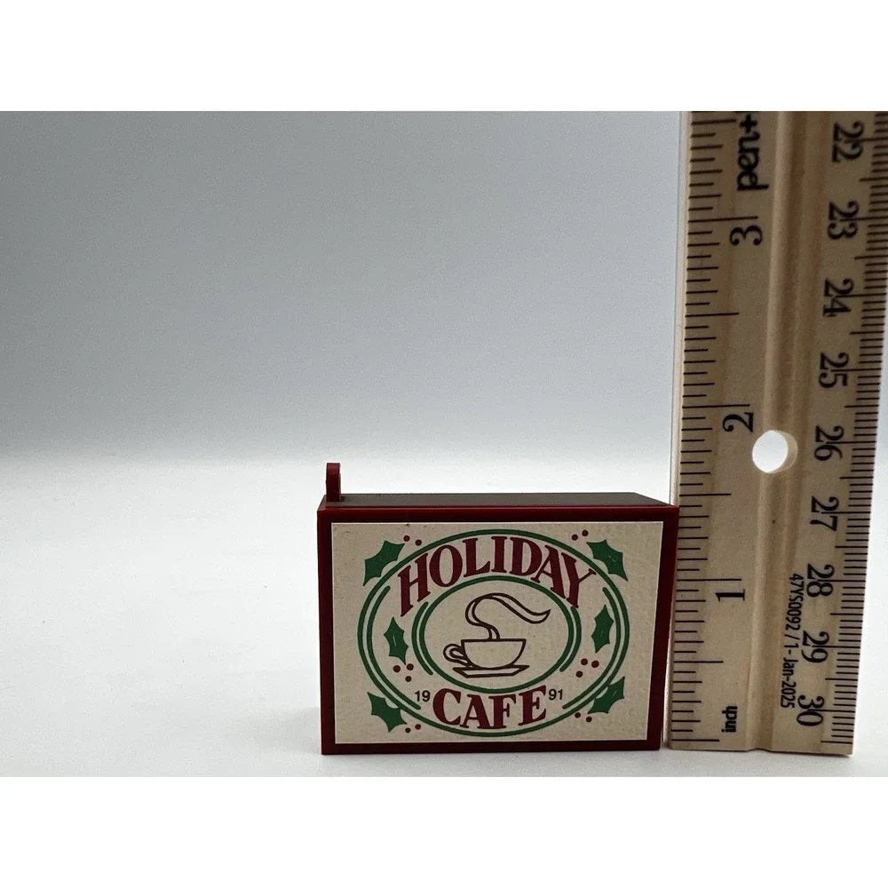 Vintage 1991 Hallmark Keepsake Christmas Ornament Matchbox Memories Holiday Cafe